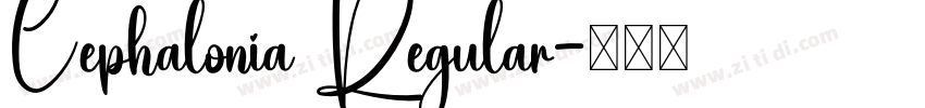 Cephalonia Regular字体转换
